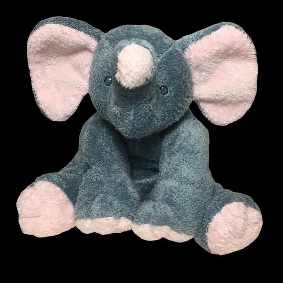 Ty Pluffies Baby Winks Elephant Gray 2007 Tylux Lovey Sewn Soft Eyes Beanie - Picture 1 of 7
